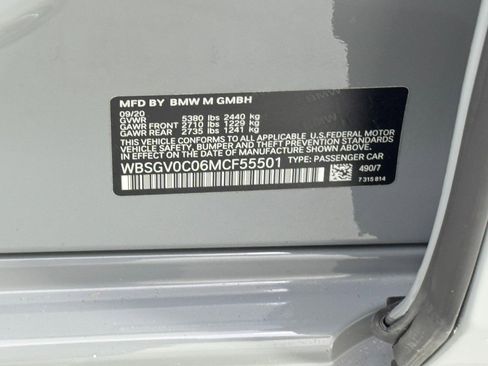 Used 2021 BMW M8 Gran Coupe xDrive w/ Competition Package image 50