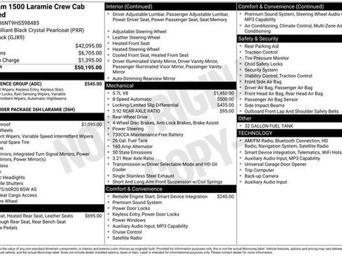 Used 2017 RAM 1500 Laramie w/ Convenience Group RWD image 2