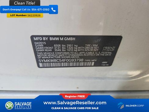 Used 2015 BMW X6 M AWD/4WD image 17