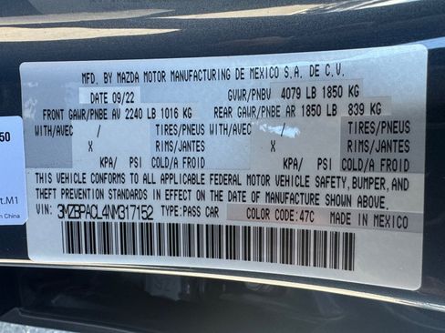 Used 2022 MAZDA MAZDA3 s FWD image 18