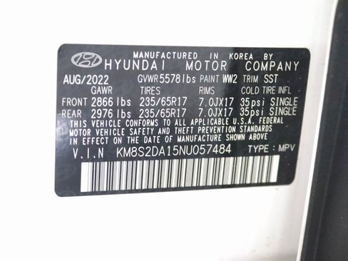 Used 2022 Hyundai Santa Fe Blue image 24