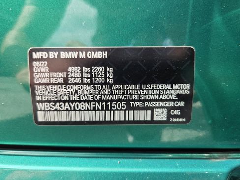 Used 2022 BMW M3 Competition AWD/4WD image 19