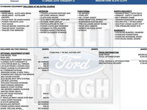 New 2026 Ford F250 XLT w/ XLT Premium Package AWD/4WD image 2