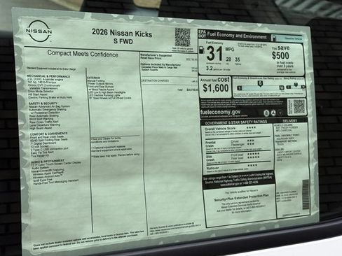 New 2026 Nissan Kicks S FWD image 17