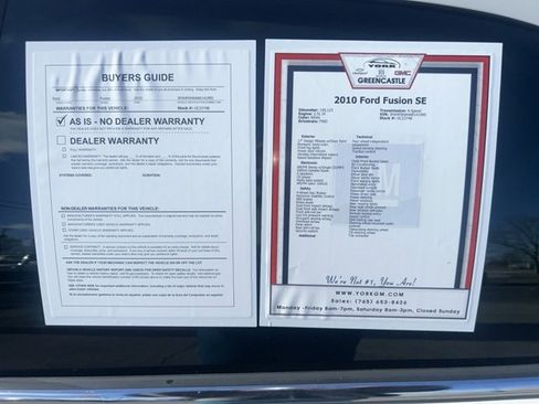 Used 2010 Ford Fusion SE image 10