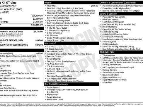 Used 2025 Kia K4 GT-Line w/ GT-Line Premium Package FWD image 7
