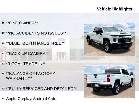 Used 2023 Chevrolet Silverado 2500 Custom w/ Custom Value Package AWD/4WD image 6