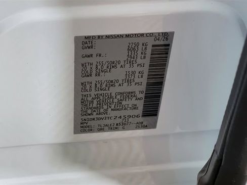 New 2026 Nissan Pathfinder Platinum image 21