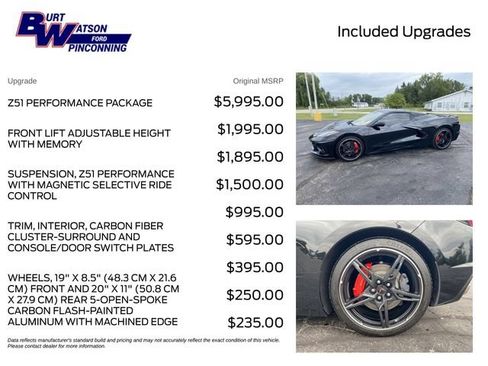 Used 2021 Chevrolet Corvette Stingray Premium Conv w/ Z51 Performance Package RWD image 3