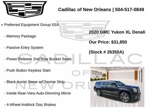 Used 2020 GMC Yukon XL Denali w/ Denali Premium Package RWD image 7