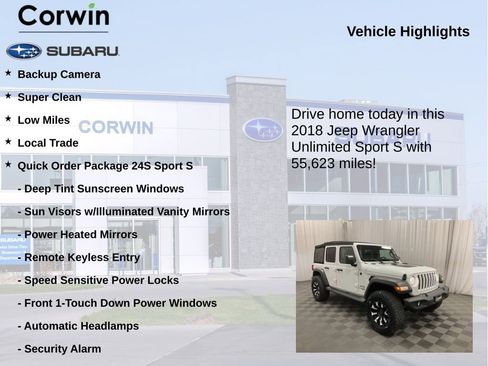 Used 2018 Jeep Wrangler Unlimited Sport S image 6