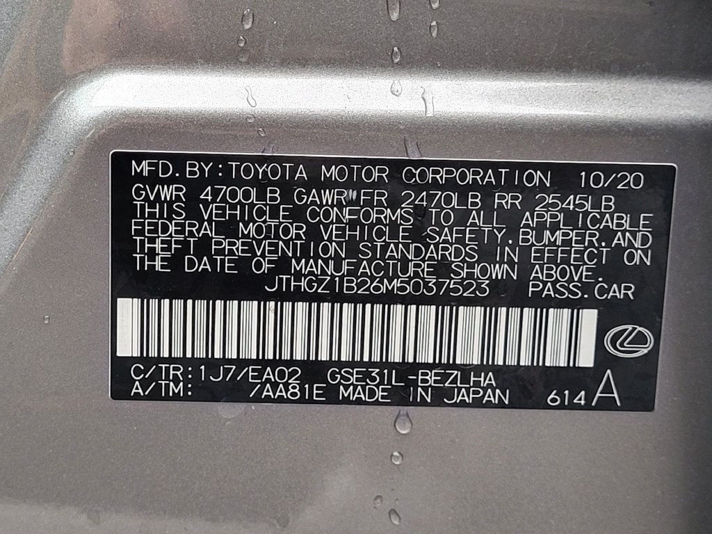 Used 2021 Lexus IS 350 F Sport w/ Accessory Package RWD image 31