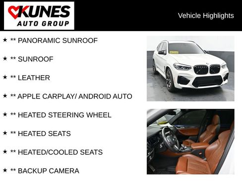 Used 2020 BMW X3 M w/ Executive Package AWD/4WD image 2