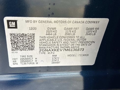 Certified 2021 Chevrolet Equinox LT FWD image 17