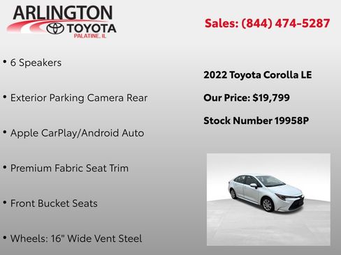Used 2022 Toyota Corolla LE image 4
