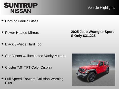 Used 2025 Jeep Wrangler Unlimited Sport AWD/4WD image 31