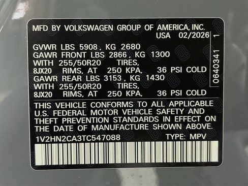 New 2026 Volkswagen Atlas SE image 33