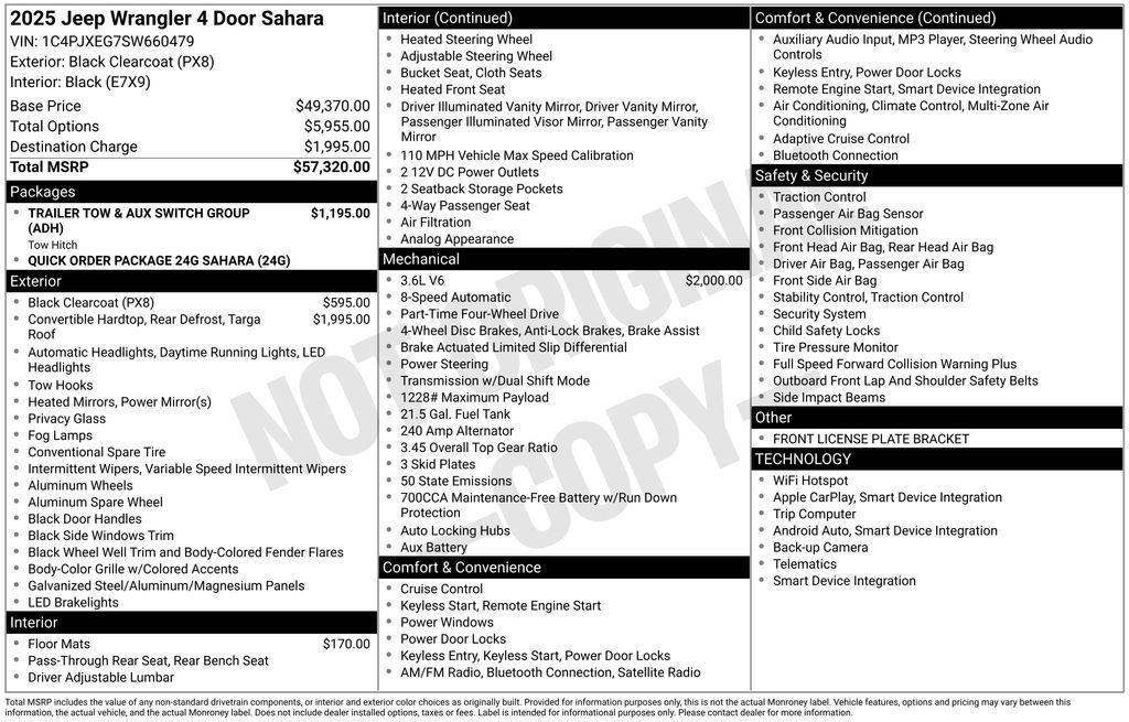 New 2025 Jeep Wrangler Unlimited Sahara AWD/4WD image 6