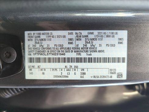 New 2026 Ford F150 XLT w/ Equipment Group 302A MID AWD/4WD image 17