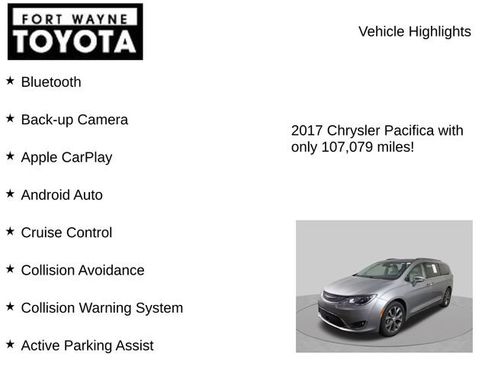Used 2017 Chrysler Pacifica Limited w/ Advanced Safetytec Group FWD image 7