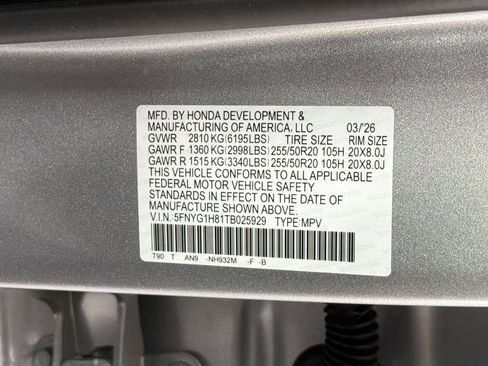 New 2026 Honda Pilot Elite image 20