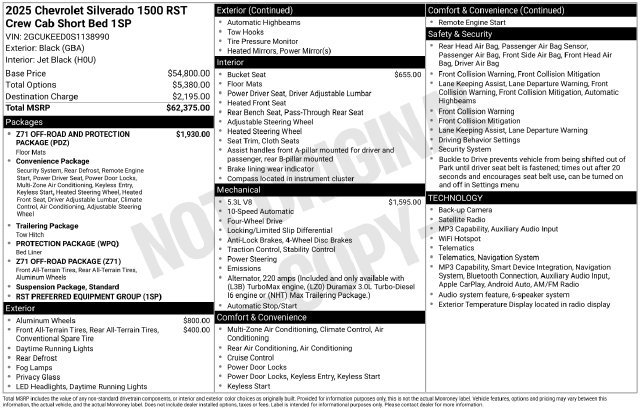 Certified 2025 Chevrolet Silverado 1500 RST AWD/4WD image 43