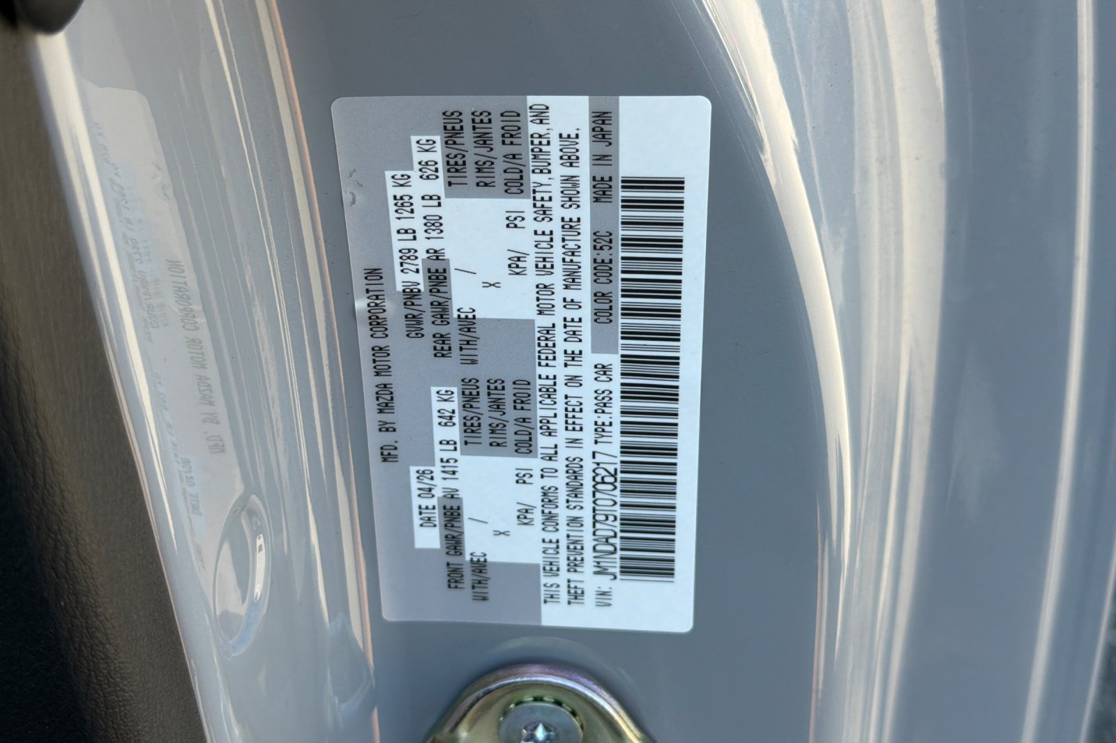 New 2026 MAZDA MX-5 Miata Grand Touring w/ Weather Package RWD image 33
