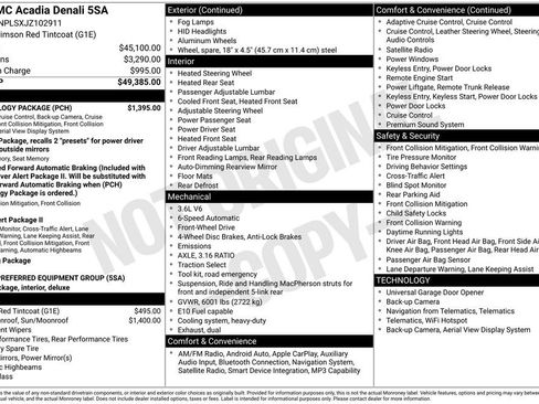 Used 2018 GMC Acadia Denali w/ Technology Package image 7