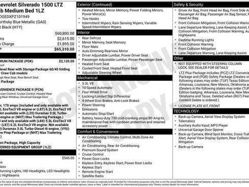 Used 2023 Chevrolet Silverado 1500 LTZ w/ LTZ Premium Package image 59