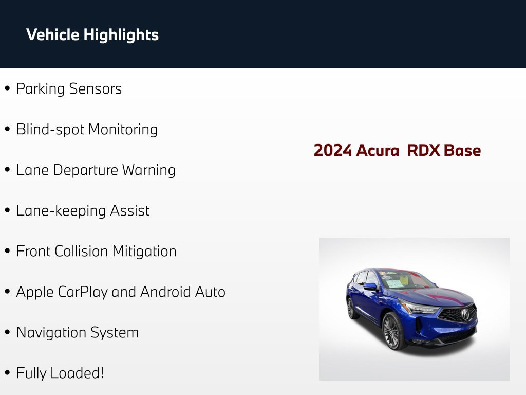 Used 2024 Acura RDX w/ Advance Package AWD/4WD image 73