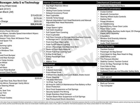 Used 2015 Volkswagen Jetta S image 6