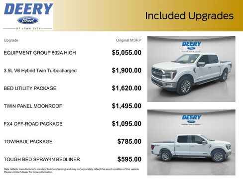 Used 2024 Ford F150 Lariat w/ Equipment Group 502A High AWD/4WD image 11