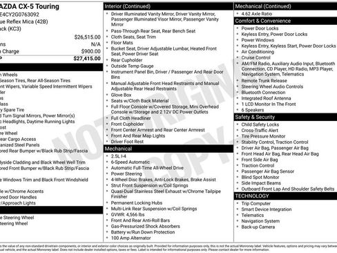 Used 2016 MAZDA CX-5 Touring image 3