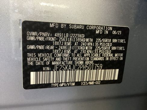 Certified 2023 Subaru Forester Sport AWD/4WD image 16