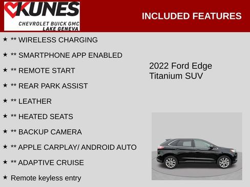 Used 2022 Ford Edge Titanium AWD/4WD image 2
