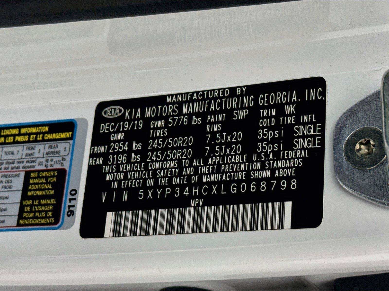 Used 2020 Kia Telluride EX w/ EX Premium Package FWD image 48