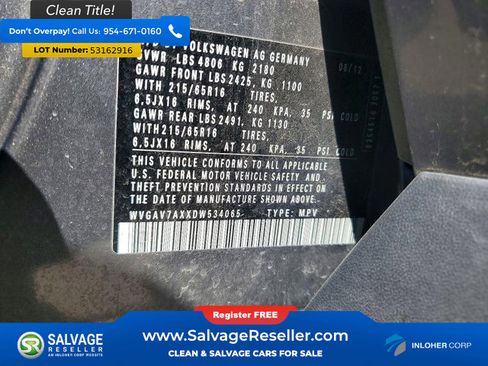 Used 2013 Volkswagen Tiguan S FWD image 17