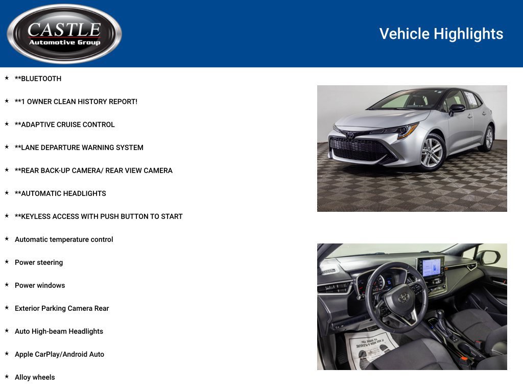 Used 2021 Toyota Corolla SE w/ Carpet Mat Package (TMS) FWD image 3