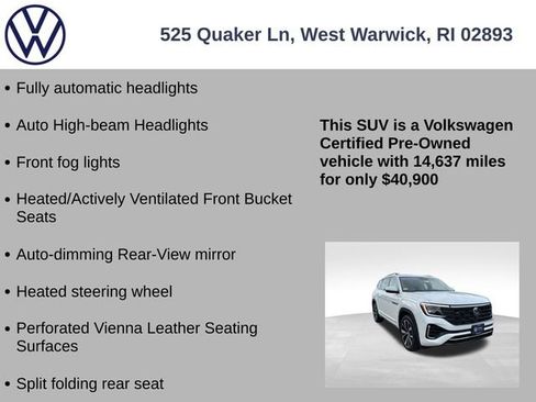 Certified 2024 Volkswagen Atlas SEL Premium R-Line AWD/4WD image 19
