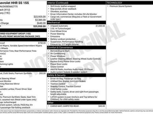 Used 2008 Chevrolet HHR SS FWD image 26