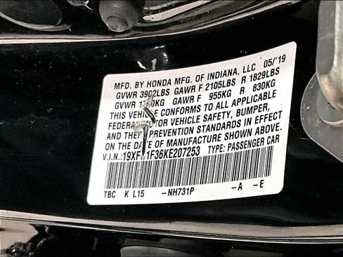 Used 2019 Honda Civic EX image 35