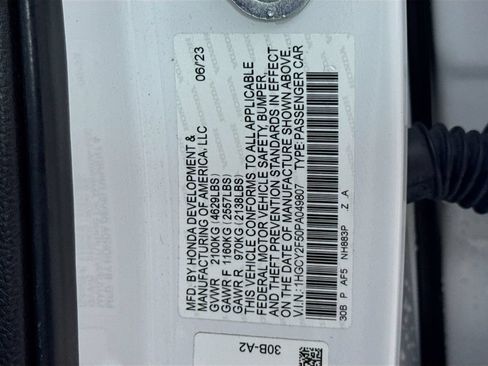 Certified 2023 Honda Accord Sport image 38