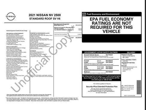 Used 2021 Nissan NV 2500 SV image 7