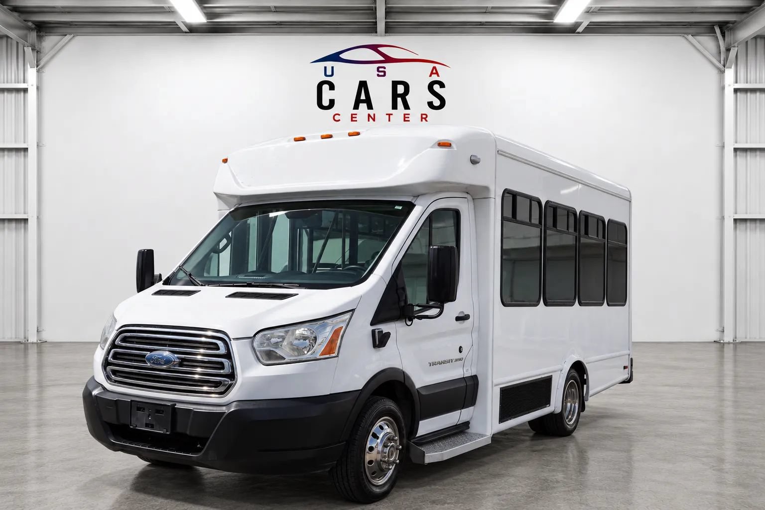 Used 2019 Ford Transit 350 138 DRW w/ Shuttle Bus Prep Package RWD image 3