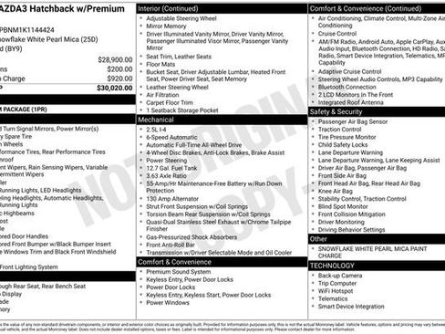Used 2019 MAZDA MAZDA3 AWD Hatchback w/ Premium Pkg image 31