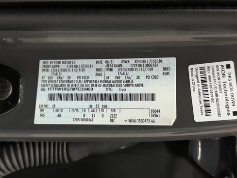 Used 2021 Ford F150 Raptor w/ Equipment Group 801A High AWD/4WD image 49