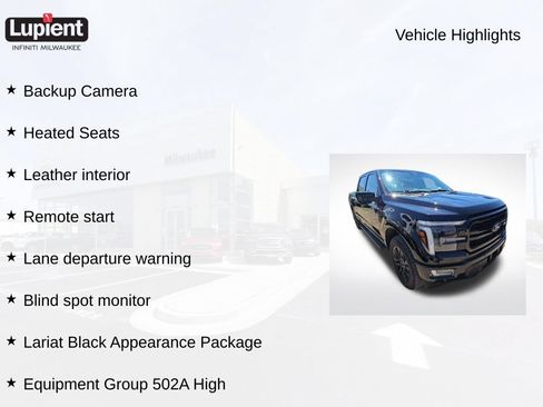Used 2024 Ford F150 Lariat w/ Equipment Group 502A High AWD/4WD image 2