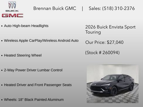 New 2026 Buick Envista Sport Touring w/ Convenience I Package FWD image 12
