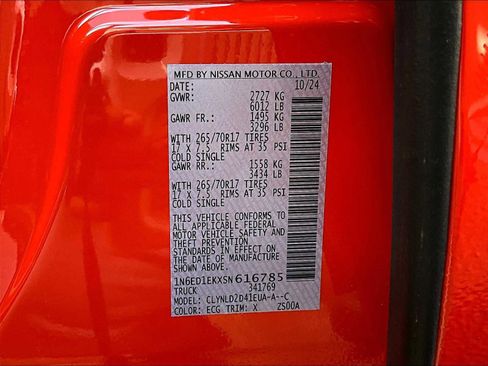 New 2025 Nissan Frontier PRO-4X image 18