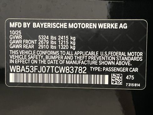 Used 2026 BMW 530i xDrive w/ M Sport Package AWD/4WD image 25